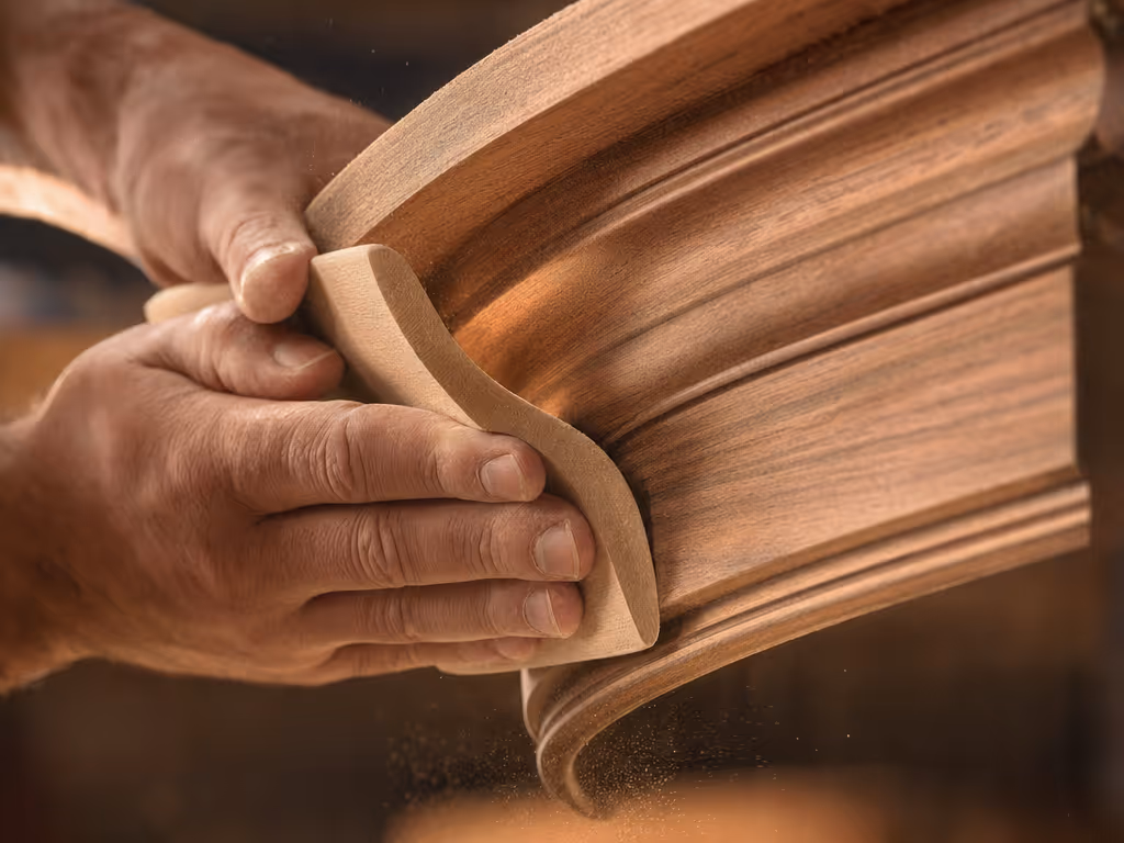 profile_matched_hand_sanding_of_decorative_wood_molding
